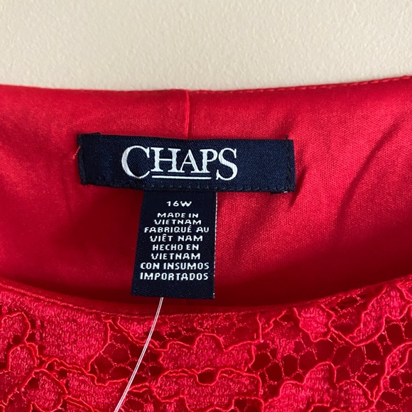 Women’s plus size red chaps dress - Picture 4 of 5